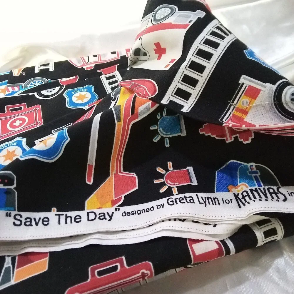 Save The Day Rescue Vehicles Fabric 42'' x 92''